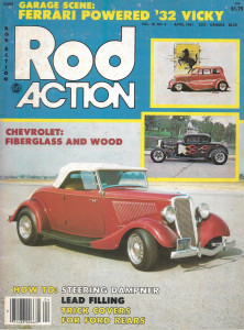 ROD ACTION 1981 APR - FERRARI POWERED '32 VICKY, CHEVY GLASS & WOOD